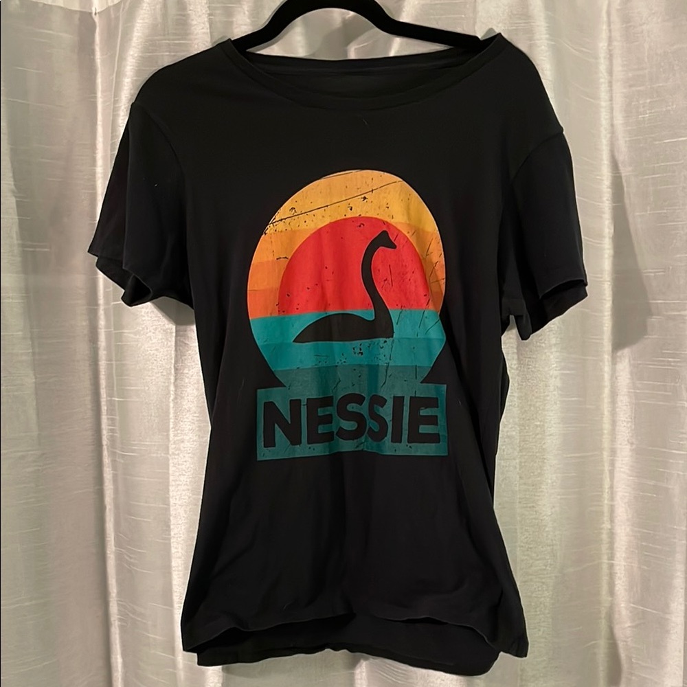 Nessie Black Graphic Tee